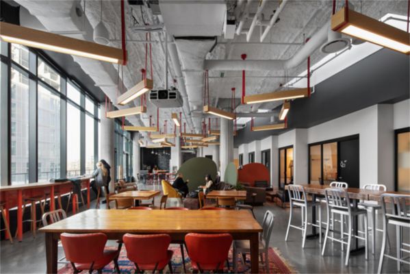 聯(lián)合辦公室設計改造的多功能技術空間